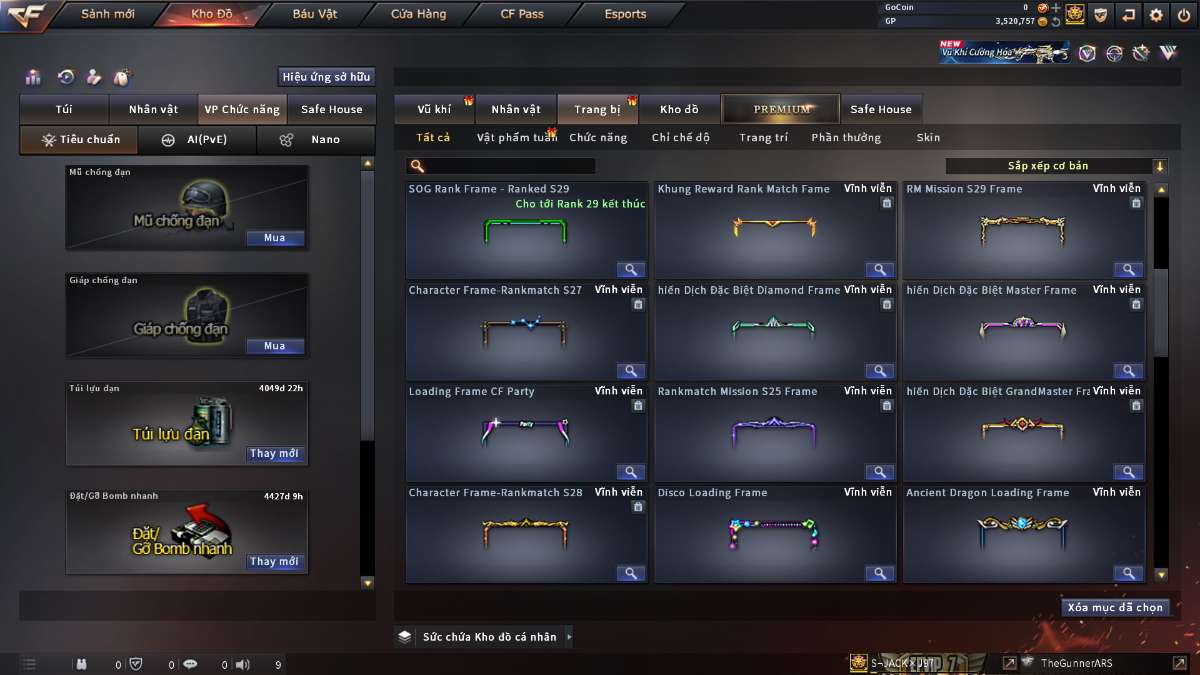 shop acc cf uy tin gia re